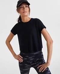 Id Ideology Women's Short-Sleeve Crewneck Knit T-Shirt, Exclusively at Macy's
