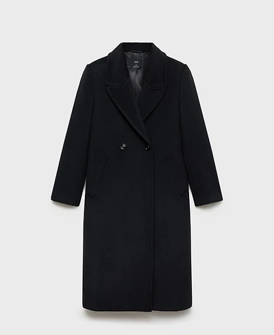 Mango Women's Lapels Wool Coat
