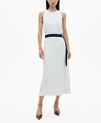 Mango Women's Contrast Belt Dress