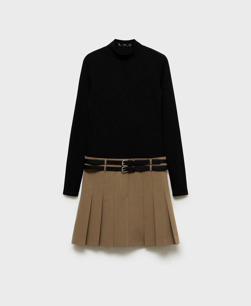 Mango Women's Short Combined Dress