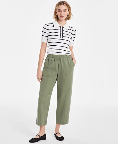 On 34th Women's Pull-On Utility Barrel Pants, Exclusively at Macy's