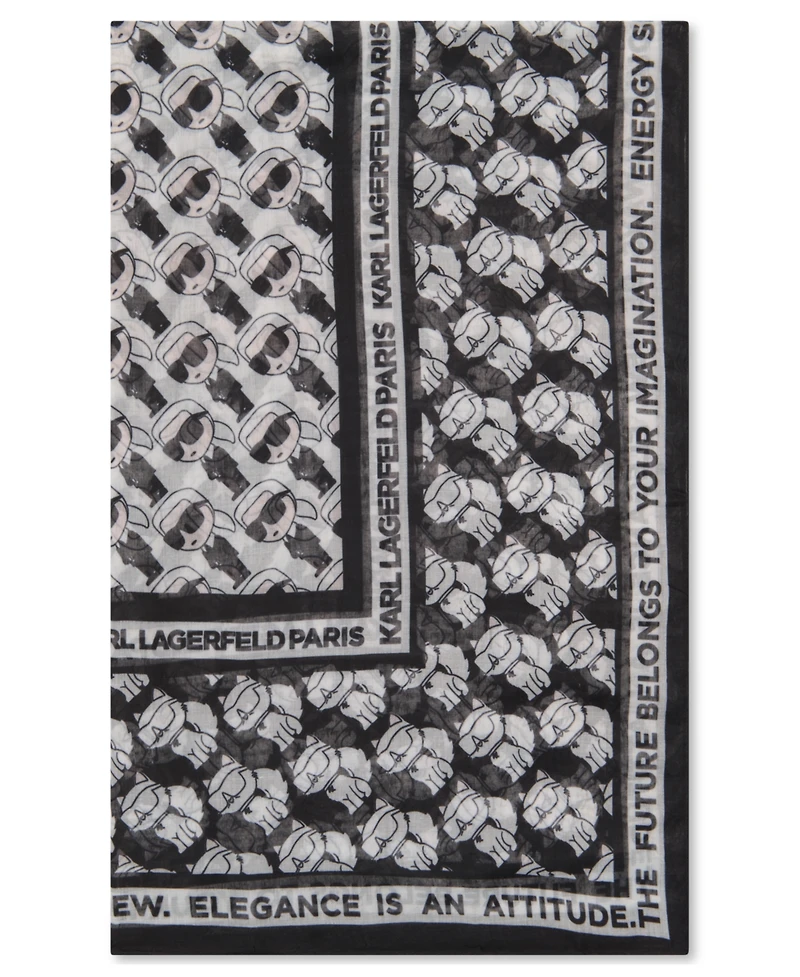 Karl Lagerfeld Paris Choupette Karl Square Wrap