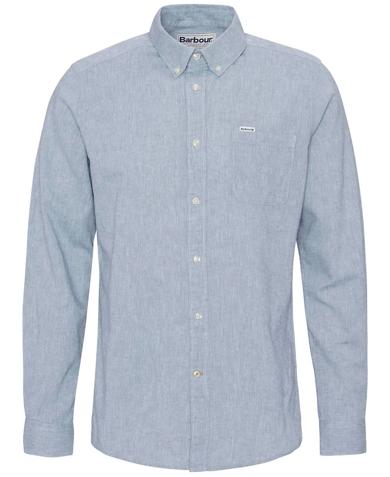 Barbour Men's Nelson Linen Tailored-Fit Solid Button-Down Shirt