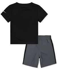 Nike Toddler Boys Dri-fit Swoosh T-Shirt & Shorts Set