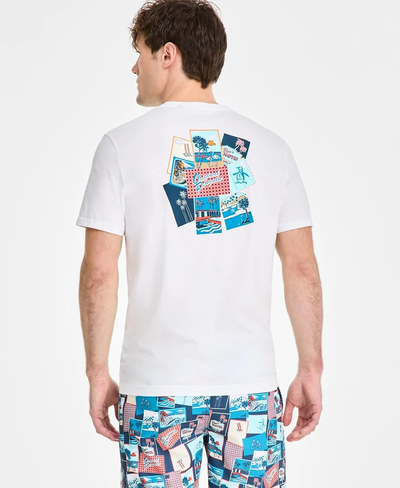 Original Penguin Men's Slim-Fit Postcard Graphic T-Shirt