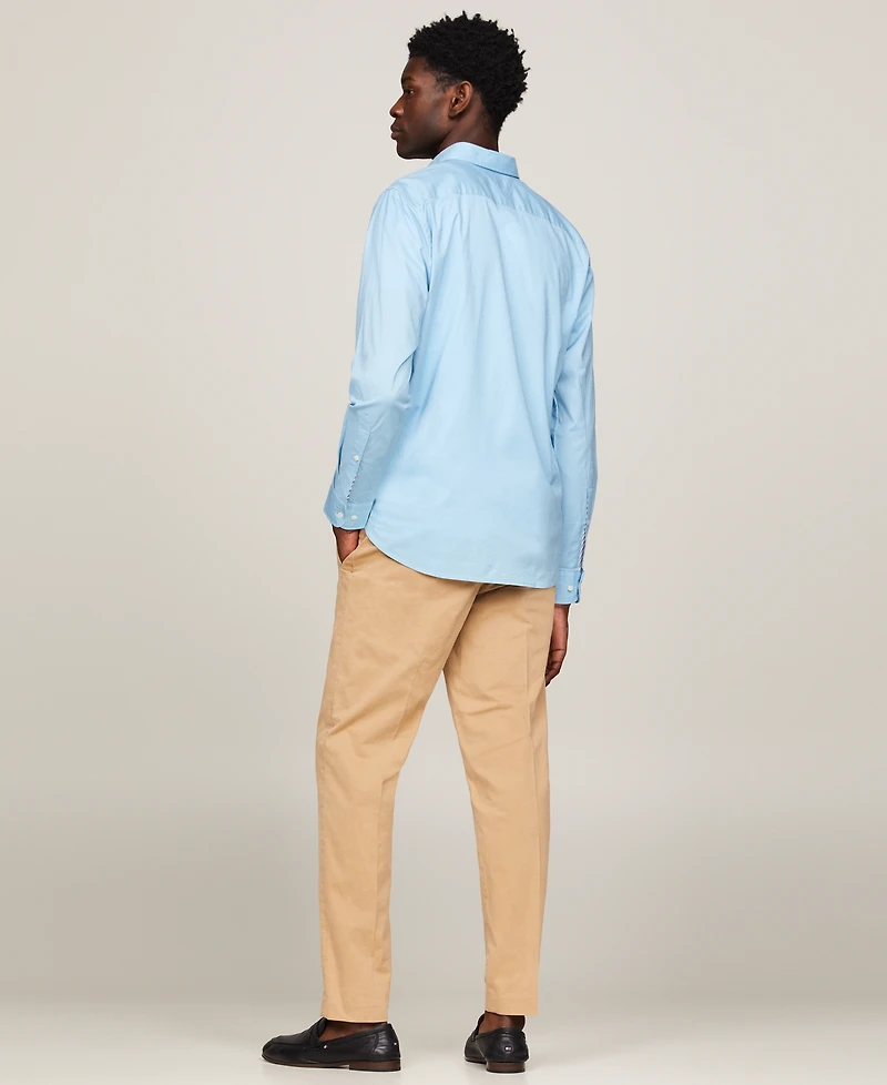 Tommy Hilfiger Men's Regular-Fit Stretch Poplin Button-Down Shirt