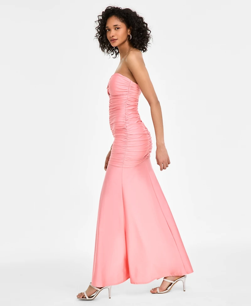 Juniors' Sweetheart Strapless Cutout Gown, Created for Macy's