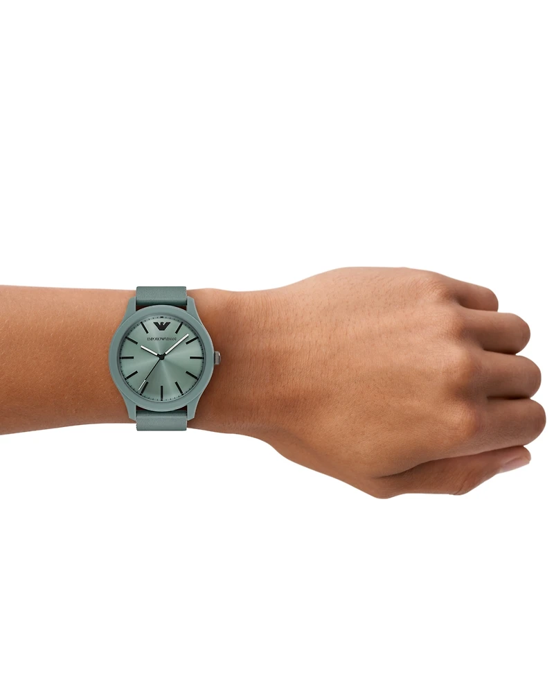Emporio Armani Men's Green Tide Ocean Material Strap Watch 45mm
