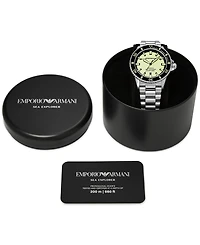 Emporio Armani Men's Automatic Sea Explorer Stainless Steel Bracelet Watch 43mm