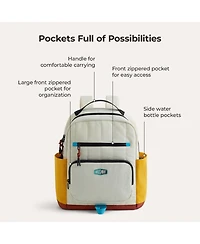 Bagsmart Walker 14L Featherlight Color Block Kids Backpack with Pencil Case