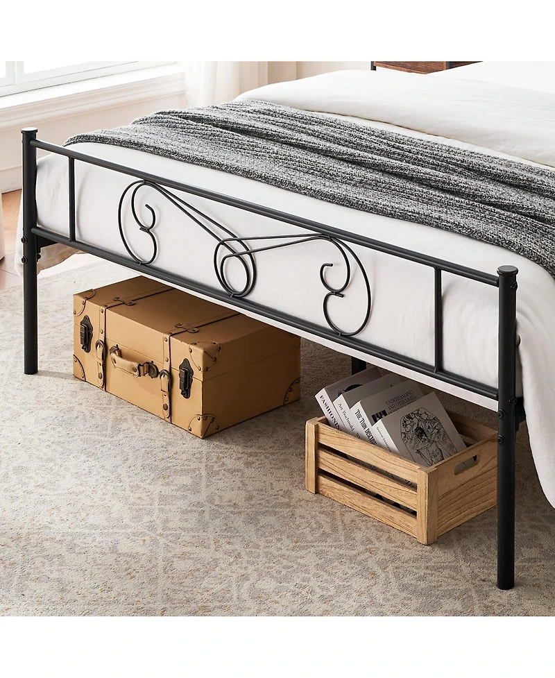 gaomon Queen Size Metal Platform Bed Frame with Headboard and Footboard