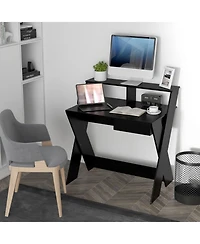 Gouun Small Computer Desk with Storage Drawer