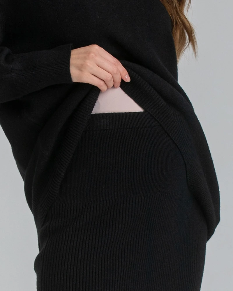 Pietro Brunelli Maternity Slim-Fit Nina Skirt with a Central Back Slit