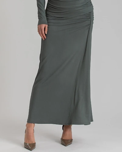 Pietro Brunelli Maternity Maternity Ruched Bamboo Jersey Stretch Nike Skirt