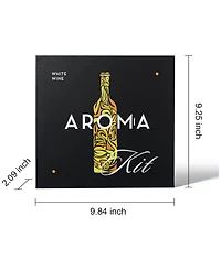 The Wine Savant White Wine Aroma Kit, Set of 15