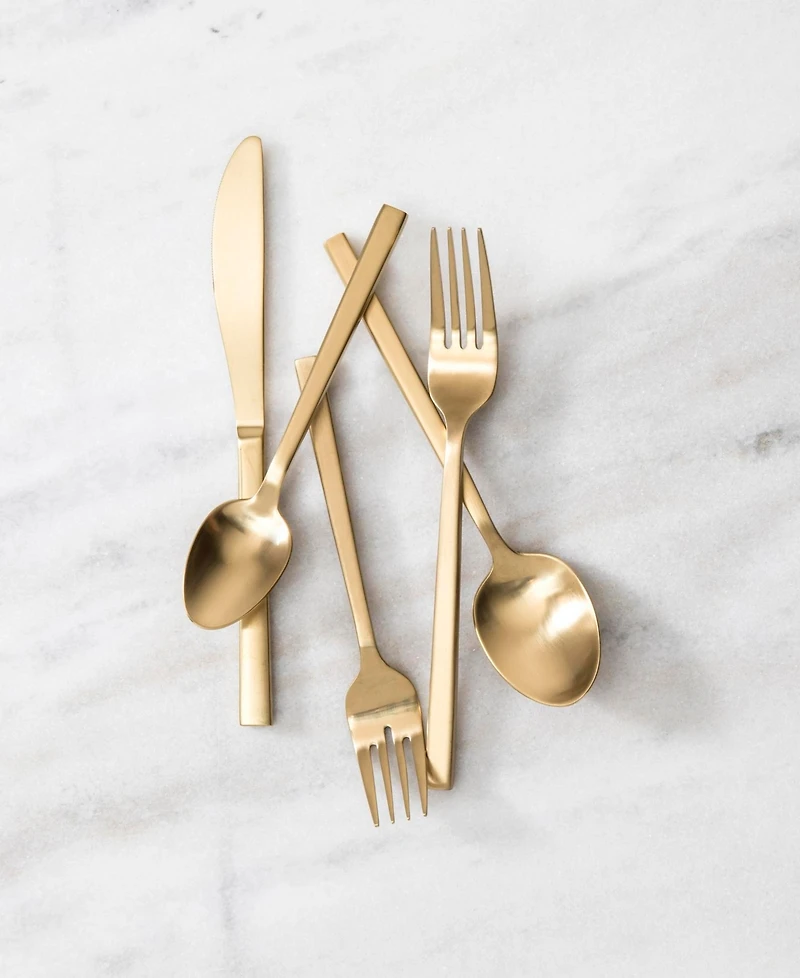 Fortessa Arezzo Brushed Gold 5pc Place Setting