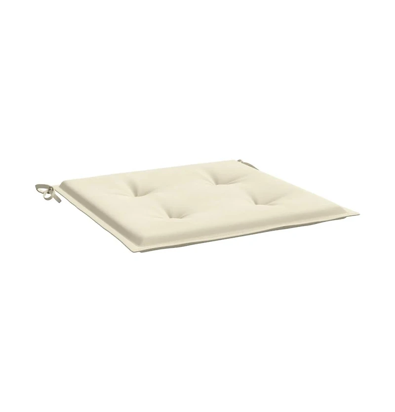 Garden Chair Cushions 6 pcs Cream 15.7"x15.7"x1.6" Oxford Fabric