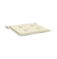 Garden Chair Cushions 6 pcs Cream 15.7"x15.7"x1.6" Oxford Fabric