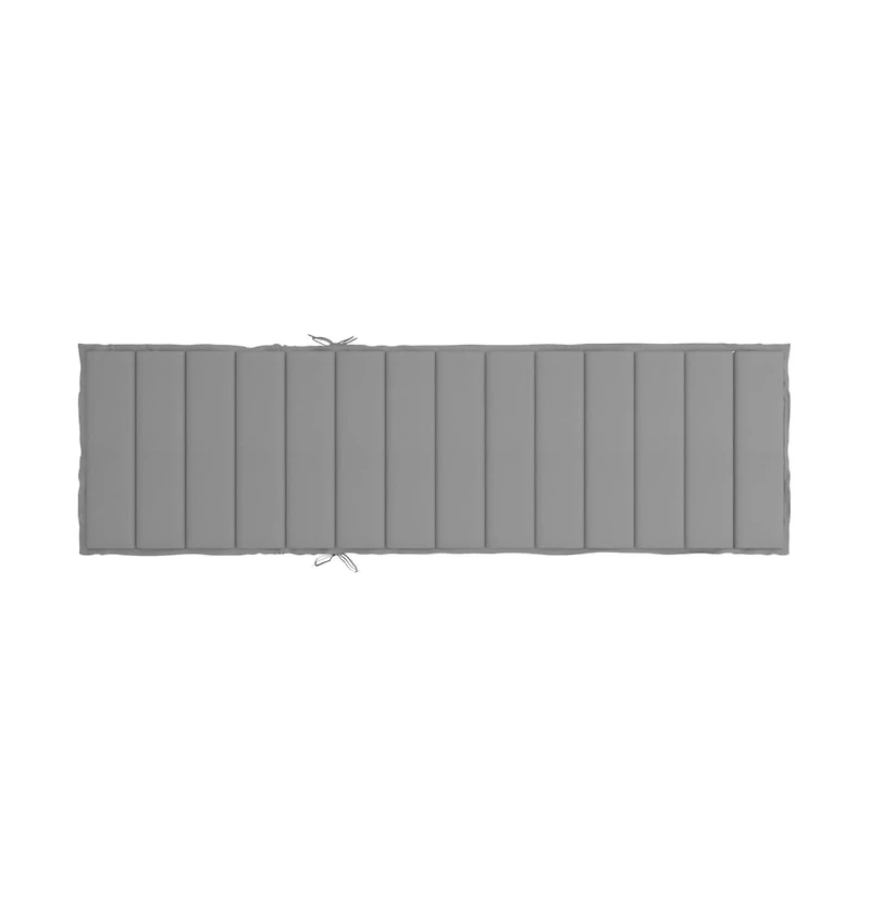 Sun Lounger Cushion Gray 78.7"x23.6"x1.2" Oxford Fabric