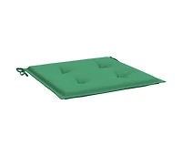 vidaXL Garden Chair Cushions 4 pcs Green 19.7"x19.7"x1.2" Oxford Fabric