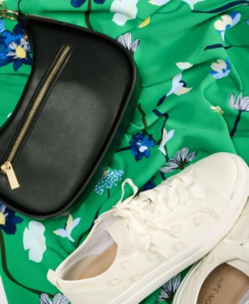 On 34th Womens Printed Midi Dress Dyanne Small Denim Crossbody Carriee Flower Sneakers Exclusively At Macys