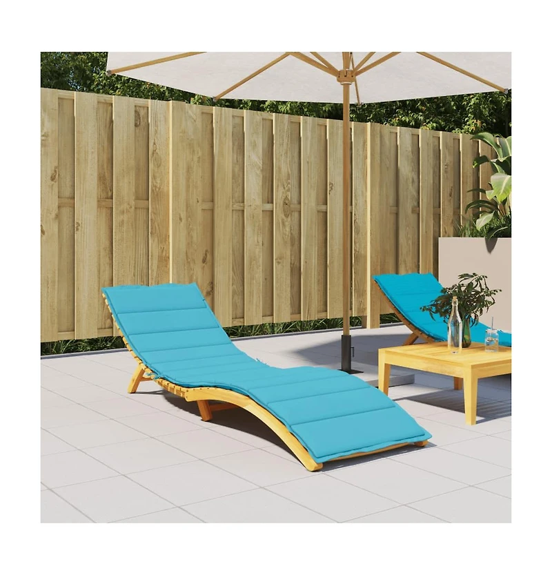 vidaXL Sun Lounger Cushion Turquoise Oxford Fabric