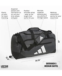 adidas Men's Defender Logo Duffel Bag