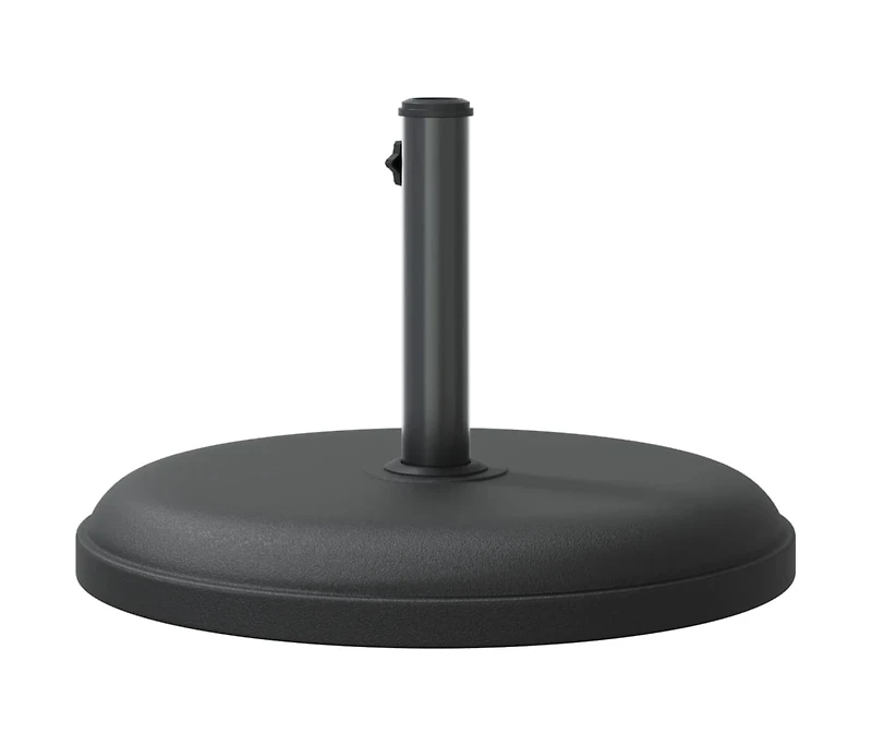 vidaXL Parasol Base Black Plastic and concrete base, iron tube Universal