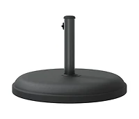 vidaXL Parasol Base Black Plastic and concrete base, iron tube Universal