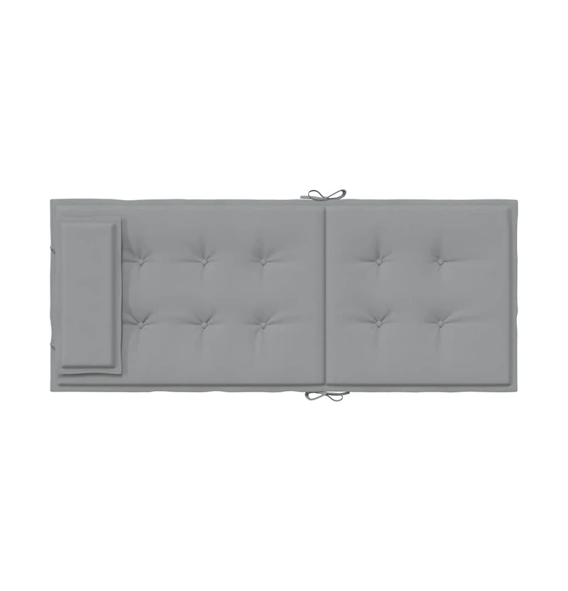 Highback Chair Cushions 4 pcs Gray Oxford Fabric