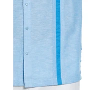 Cubavera Men's Cross-Dyed Short-Sleeve Pintucked Shirt