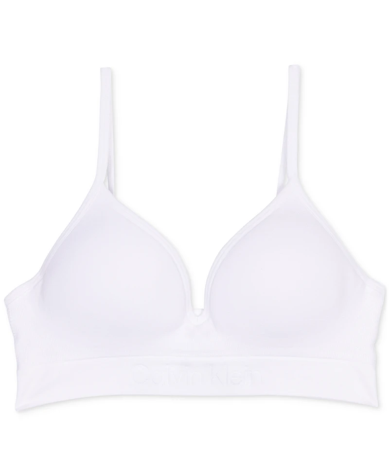 Calvin Klein Big Girls Seam-free Embossed Hybrid Bra