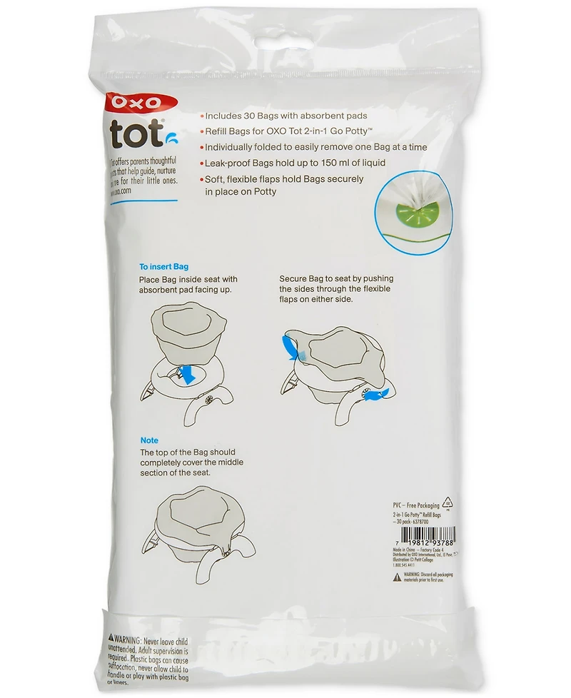 Oxo Tot Go Potty 30-Pack Replacement Bags