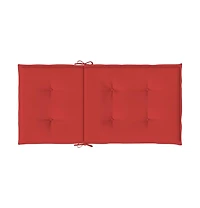 Garden Lowback Chair Cushions 2 pcs Red 39.4"x19.7"x1.2" Oxford Fabric