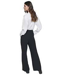 Karl Lagerfeld Paris Women's Bootcut High-Rise Pants