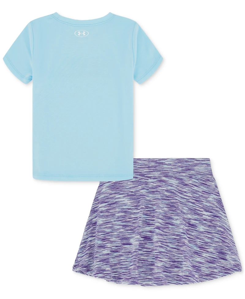 Under Armour Toddler & Little Girls Logo T-Shirt & Skorts Set