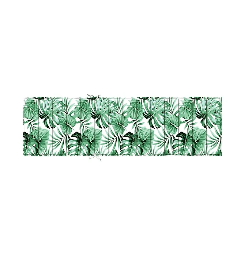 Sun Lounger Cushion Leaf Pattern Oxford Fabric