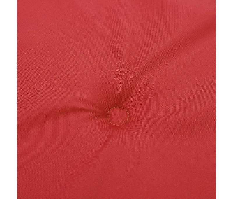 Garden Lowback Chair Cushions 4 pcs Red 39.4"x19.7"x1.2" Oxford Fabric