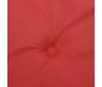 Garden Lowback Chair Cushions 4 pcs Red 39.4"x19.7"x1.2" Oxford Fabric