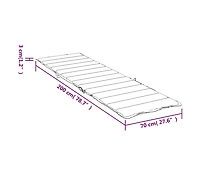 vidaXL Sun Lounger Cushion Red 78.7"x27.6"x1.2" Oxford Fabric