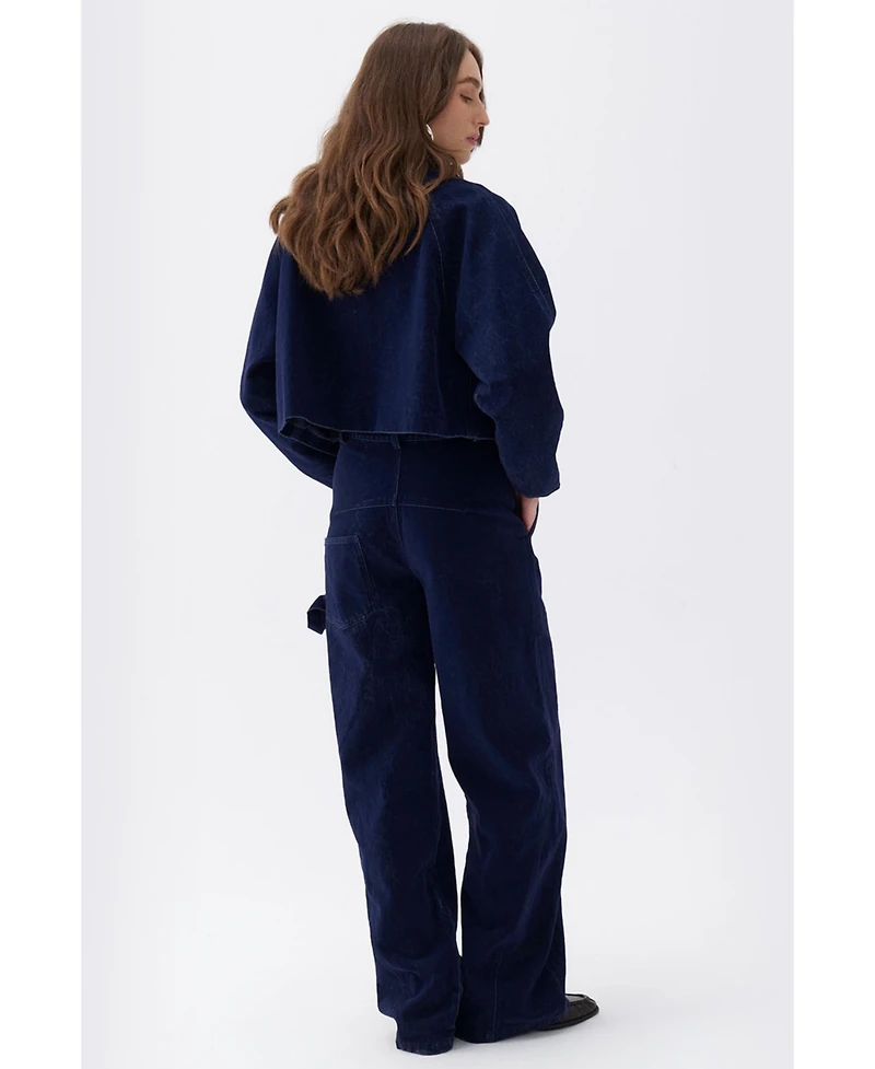 Nocturne Women's High Waist Velvet Pants