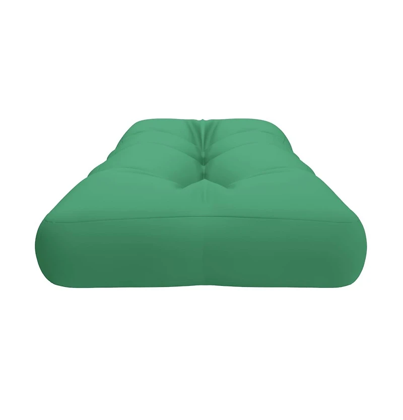 vidaXL Pallet Cushion Green 47.2"x15.7"x4.7" Fabric