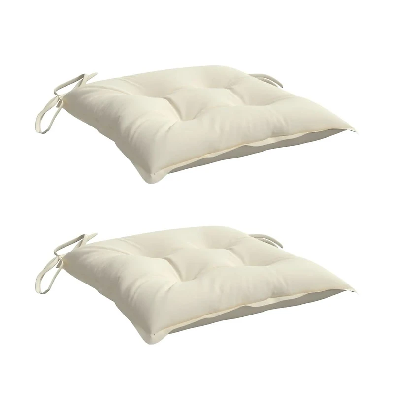 vidaXL Chair Cushions 2 pcs 15.7"x15.7"x2.8" Oxford Fabric