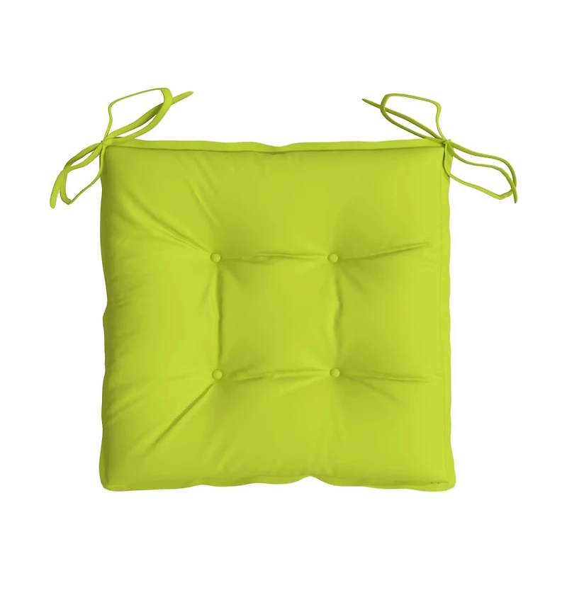vidaXL Chair Cushions 6 pcs Bright Green 19.7"x19.7"x2.8" Oxford Fabric
