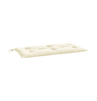 Garden Bench Cushion Cream White 43.3"x19.7"x2.8" Oxford Fabric