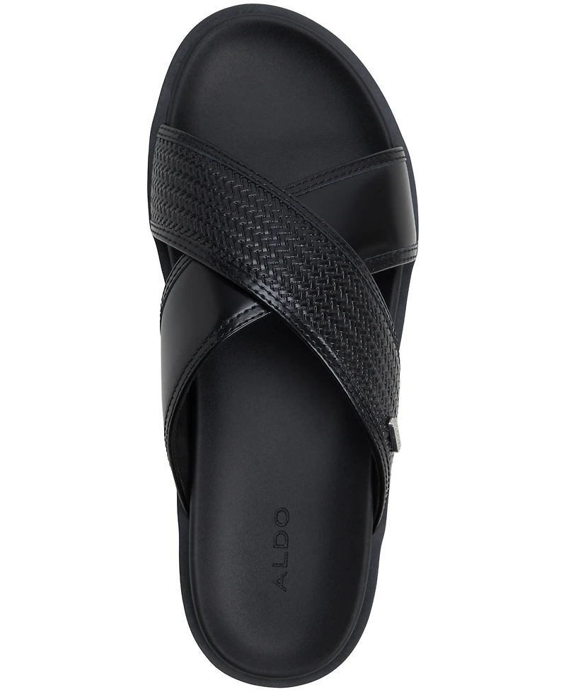 Aldo Men's Mario Leather Slip On Sandals