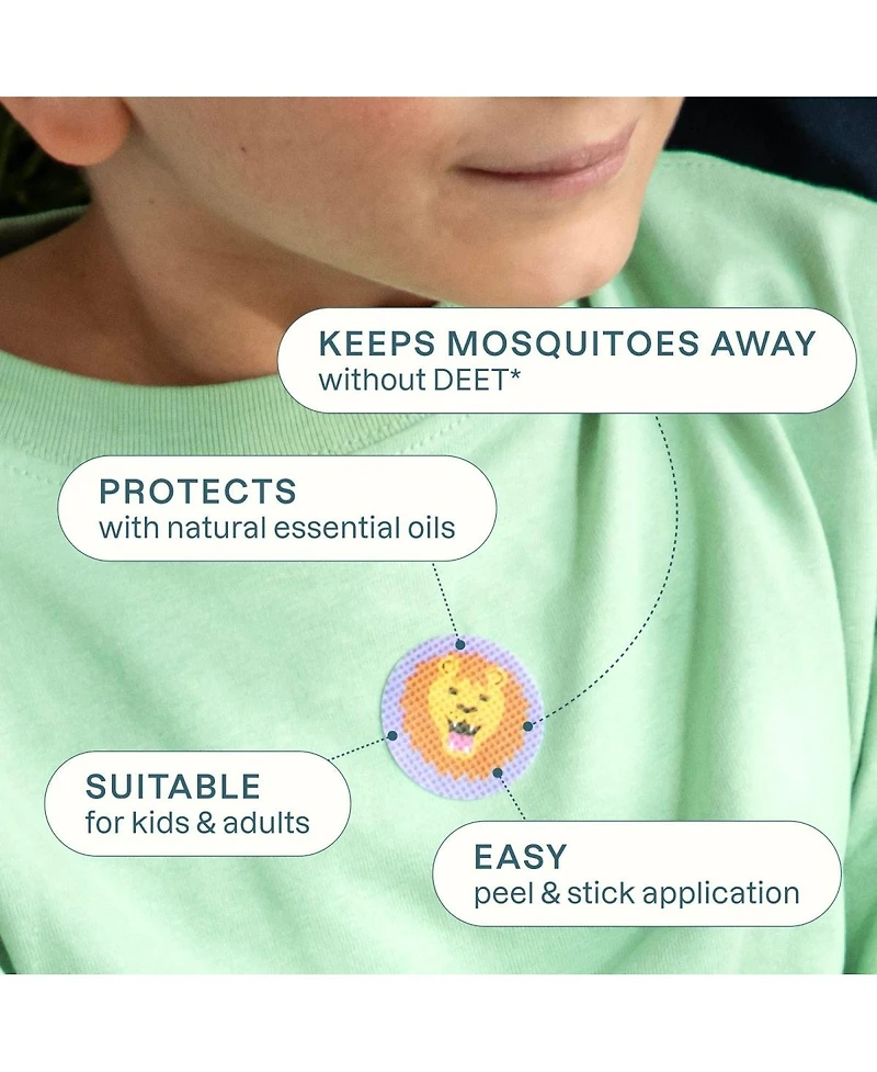 Cliganic Mosquito Repellent Patches - Animal - 180 Count