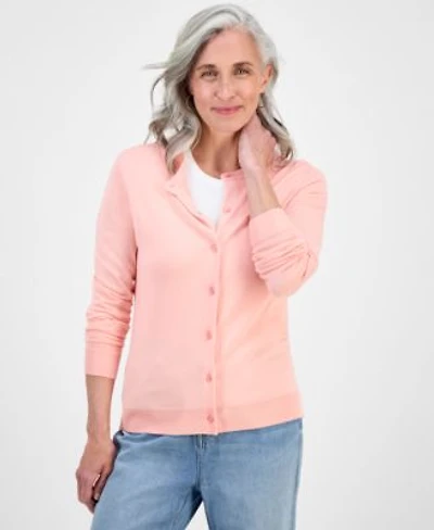Style Co Womens Button Up Cardigan Pxs 4x Created For Macys