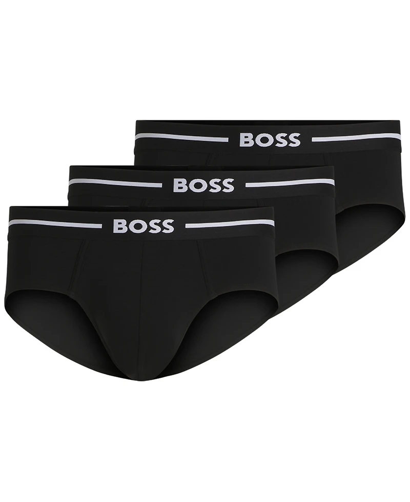 Boss by Hugo Men's 3pk. Bold Logo Hip Briefs