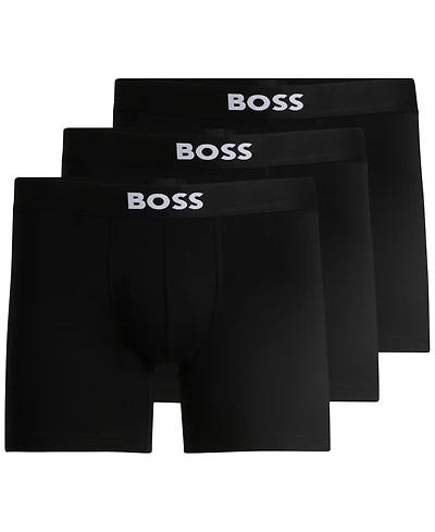 Boss by Hugo Boss Men's 3-Pack Icon Logo Boxer Briefs